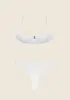 Woman bikini F**K Top with ferret e Slip Bianco Bianco 1143-WH sold by F**K Official