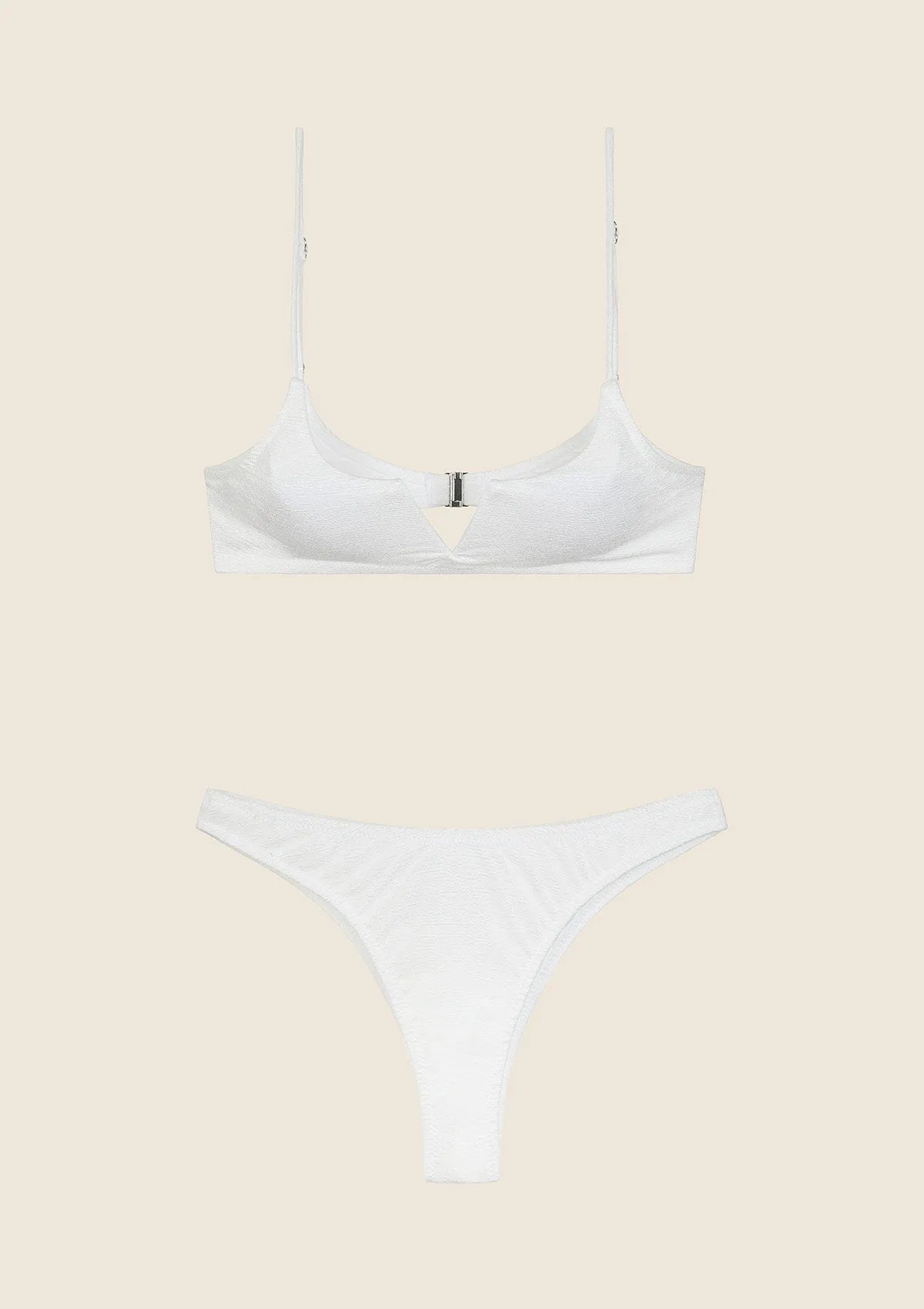 Woman bikini F**K Top with ferret e Slip Bianco Bianco 1143-WH sold by F**K Official product image thumbnail 3