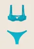 Woman bikini F**K Bra with Ferretto e Slip Fixed American turquoise 1142-tq sold by F**K Official
