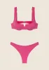 Woman bikini F**K Bra with Ferretto e Slip Fixed American fuchsia 1142-FX sold by F**K Official
