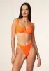 Woman bikini F**K Bra with Ferretto e Slip Fixed American Fluo orange 1142-Fo sold by F**K Official