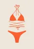Woman bikini F**K Triangle with Slip American Orange Fluo 1141-Fo sold by F**K Official