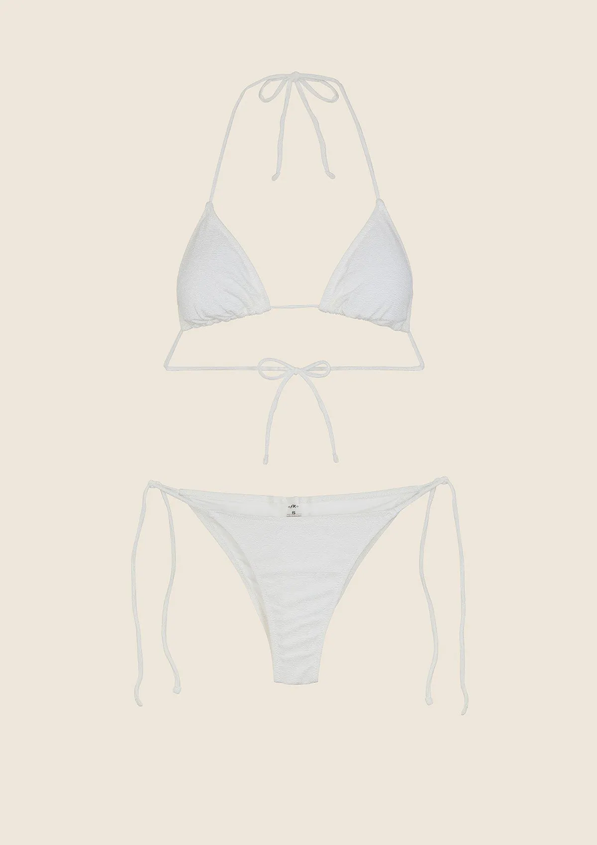 Woman bikini F**K Triangle with Slip White adjustable 1140-WH sold by F**K Official product image thumbnail 3