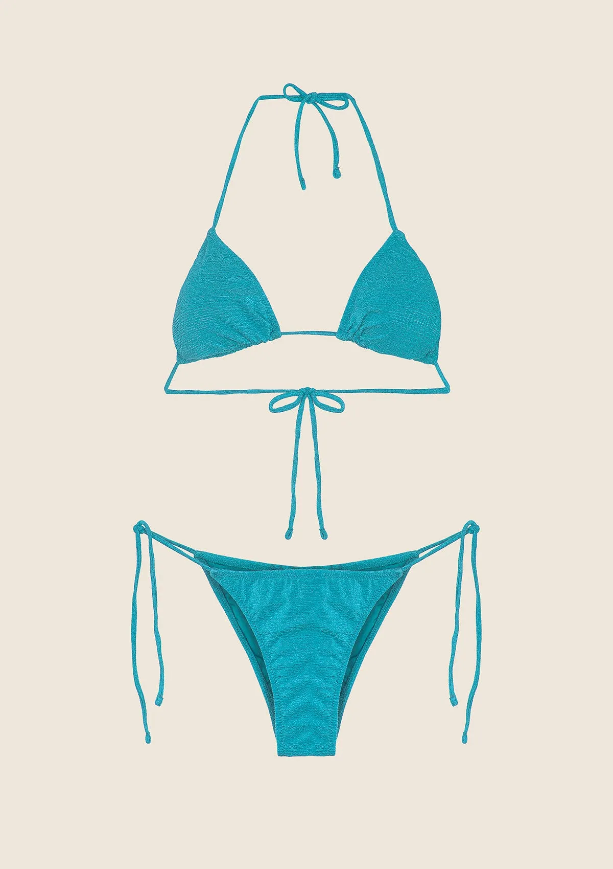Woman bikini F**K Triangle with Slip Turquoise adjustable 1140-tq sold by F**K Official product image thumbnail 3