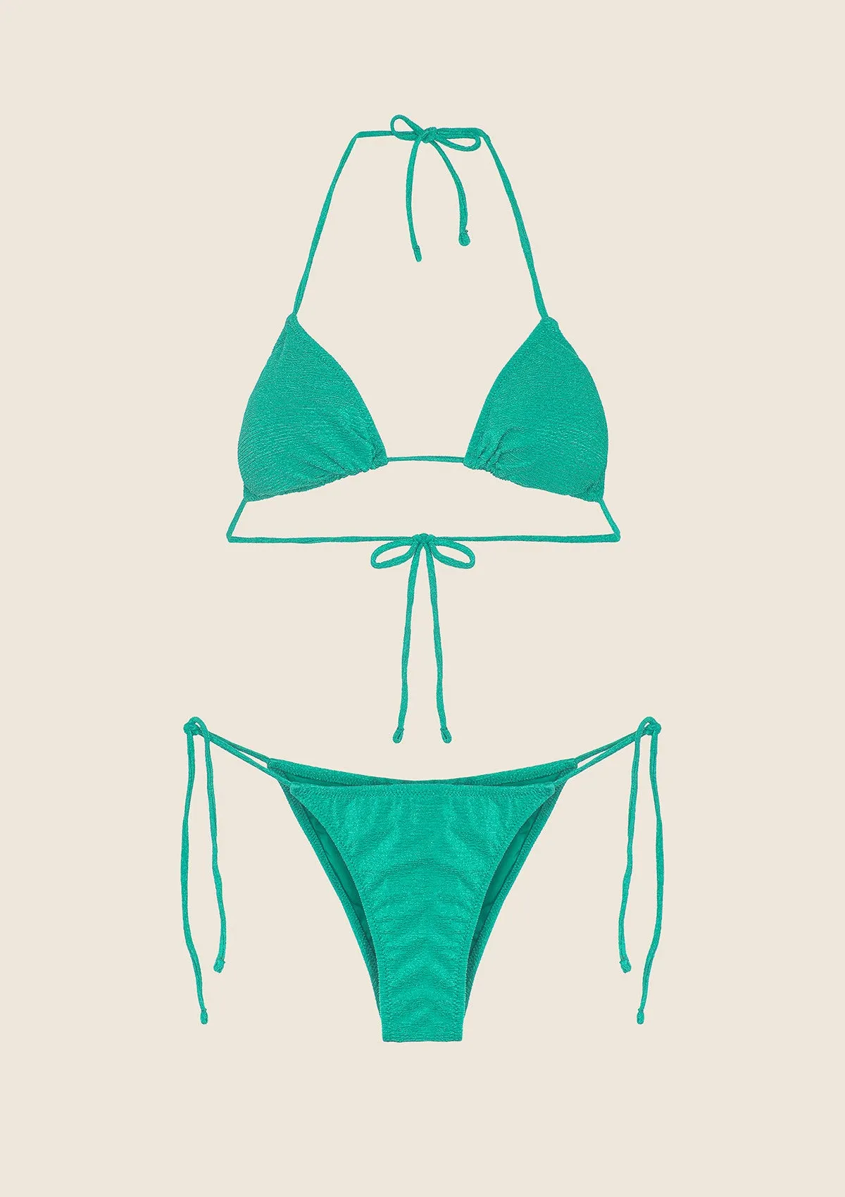 Woman bikini F**K Triangle with Slip Green adjustable 1140 -gn sold by F**K Official product image thumbnail 3