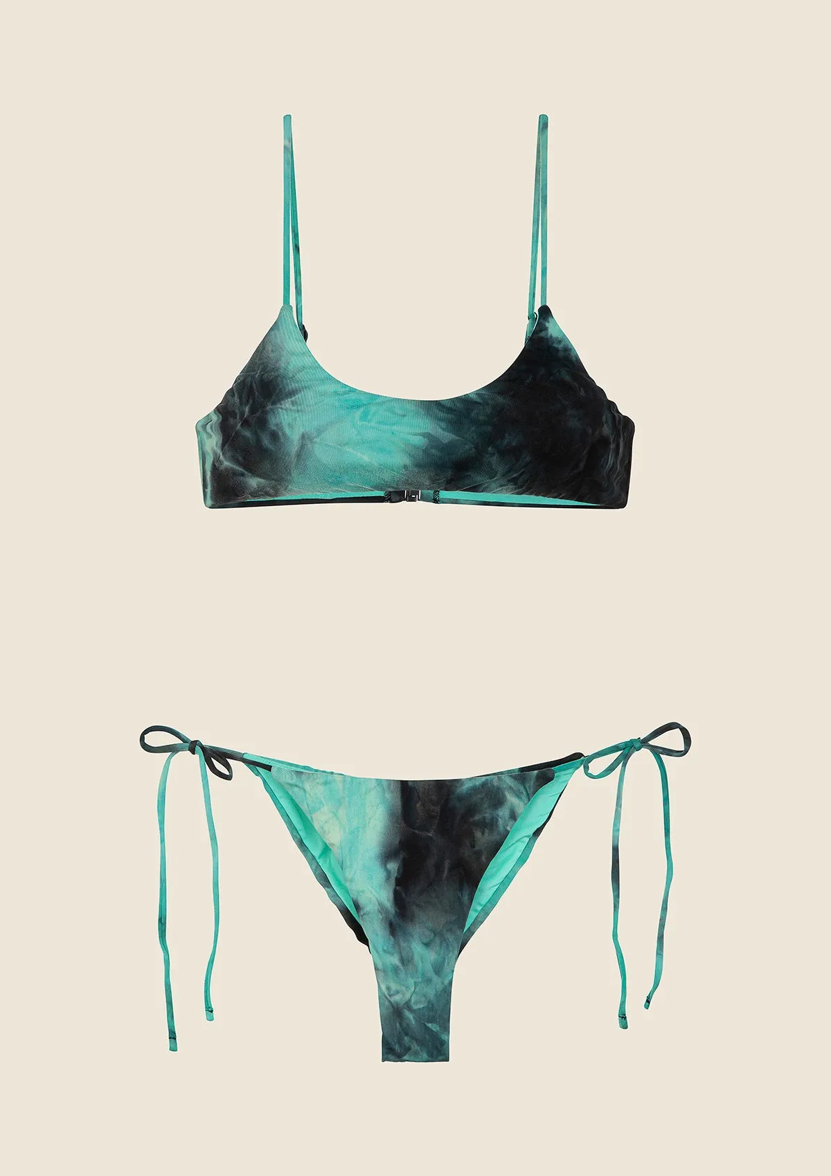 Woman bikini F**K Top with Slip Adjustable green water 0502-AQ sold by F**K Official product image thumbnail 4