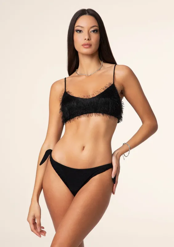 Woman bikini F**K Top with Slip Black adjustable 1122-BK sold by F**K Official