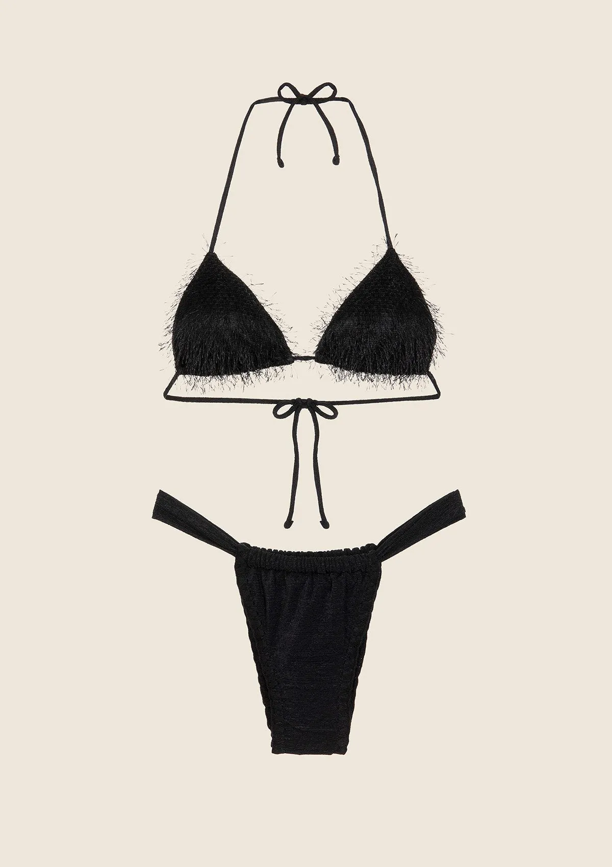 Woman bikini F**K Triangle with Slip Brazilian Fixed Black 1121-BK sold by F**K Official product image thumbnail 4