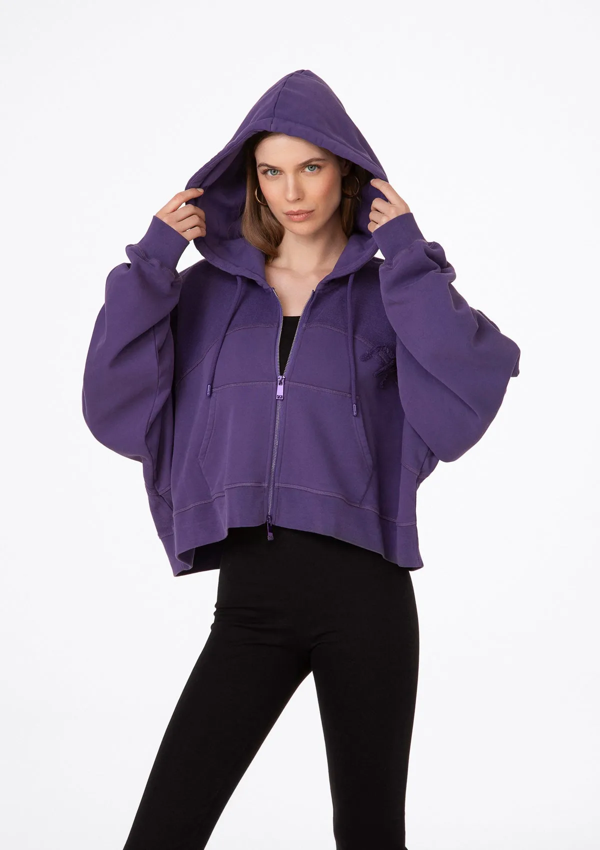 Zip sweatshirt with hood sold by F**K Official