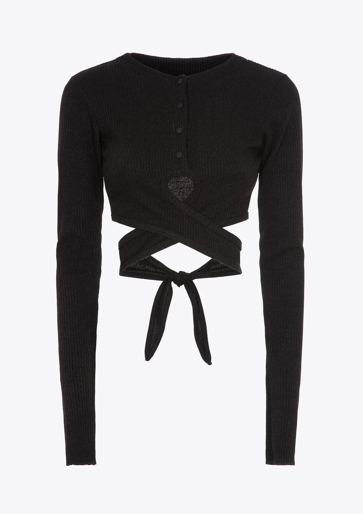 Long sleeve top crop sold by F**K Official product image thumbnail 3