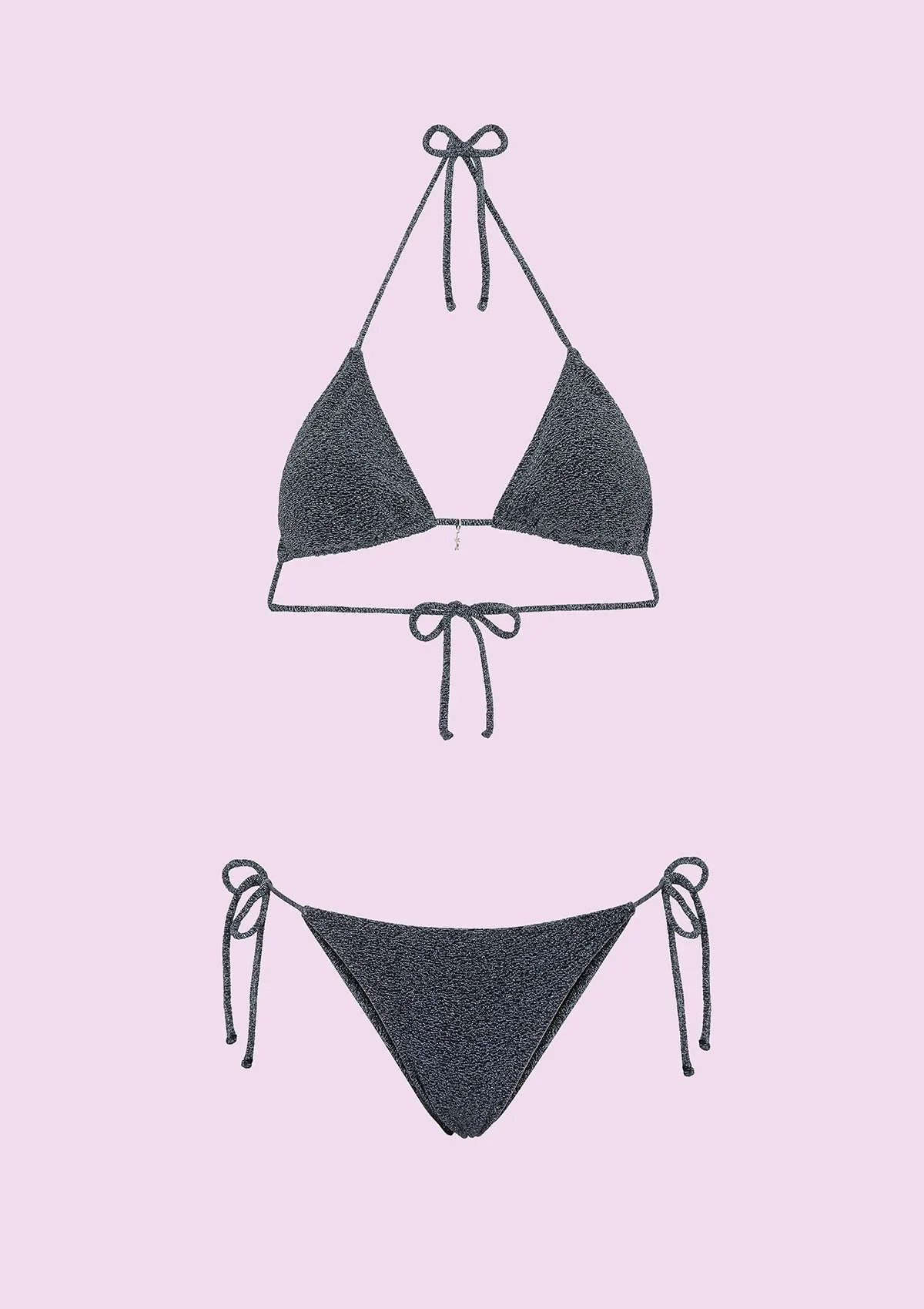 Woman bikini F**K Triangle with Slip Adjustable Gray SWC070-GR sold by F**K Official product image thumbnail 4