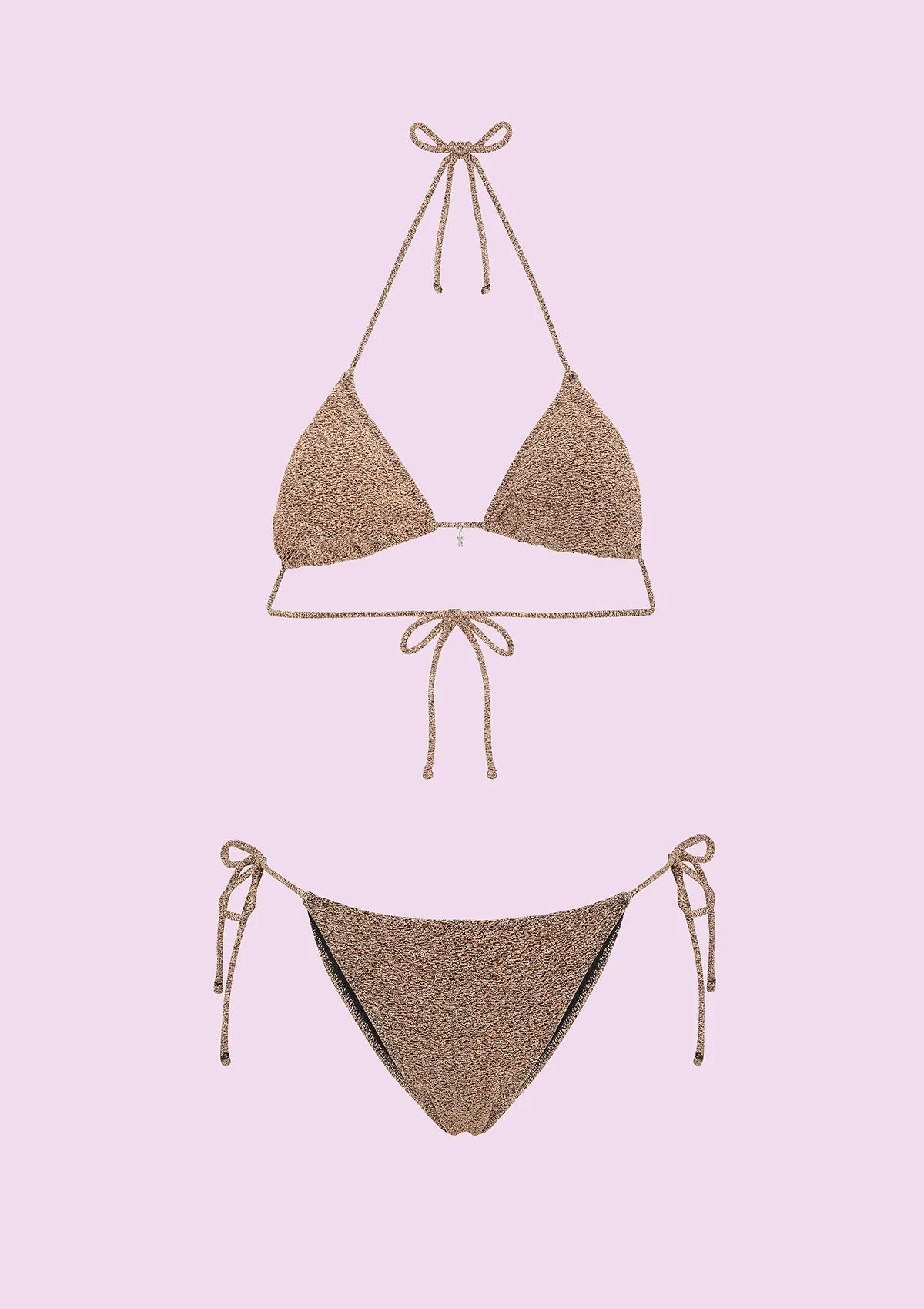 Woman bikini F**K Triangle with Slip Adjustable Gold Swc070-GD sold by F**K Official product image thumbnail 4