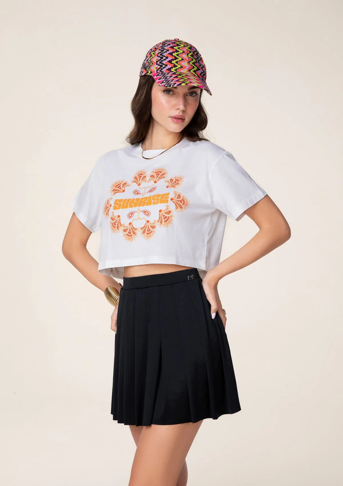 CROP T-shirt with print sold by F**K Official