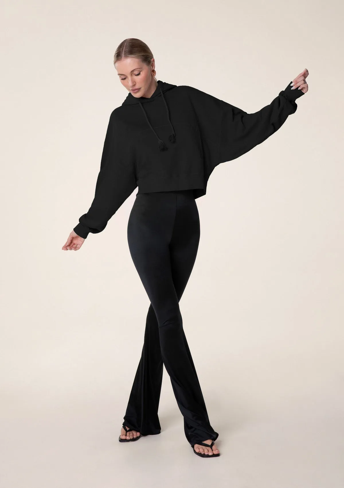 Crop sweatshirt with hood sold by F**K Official