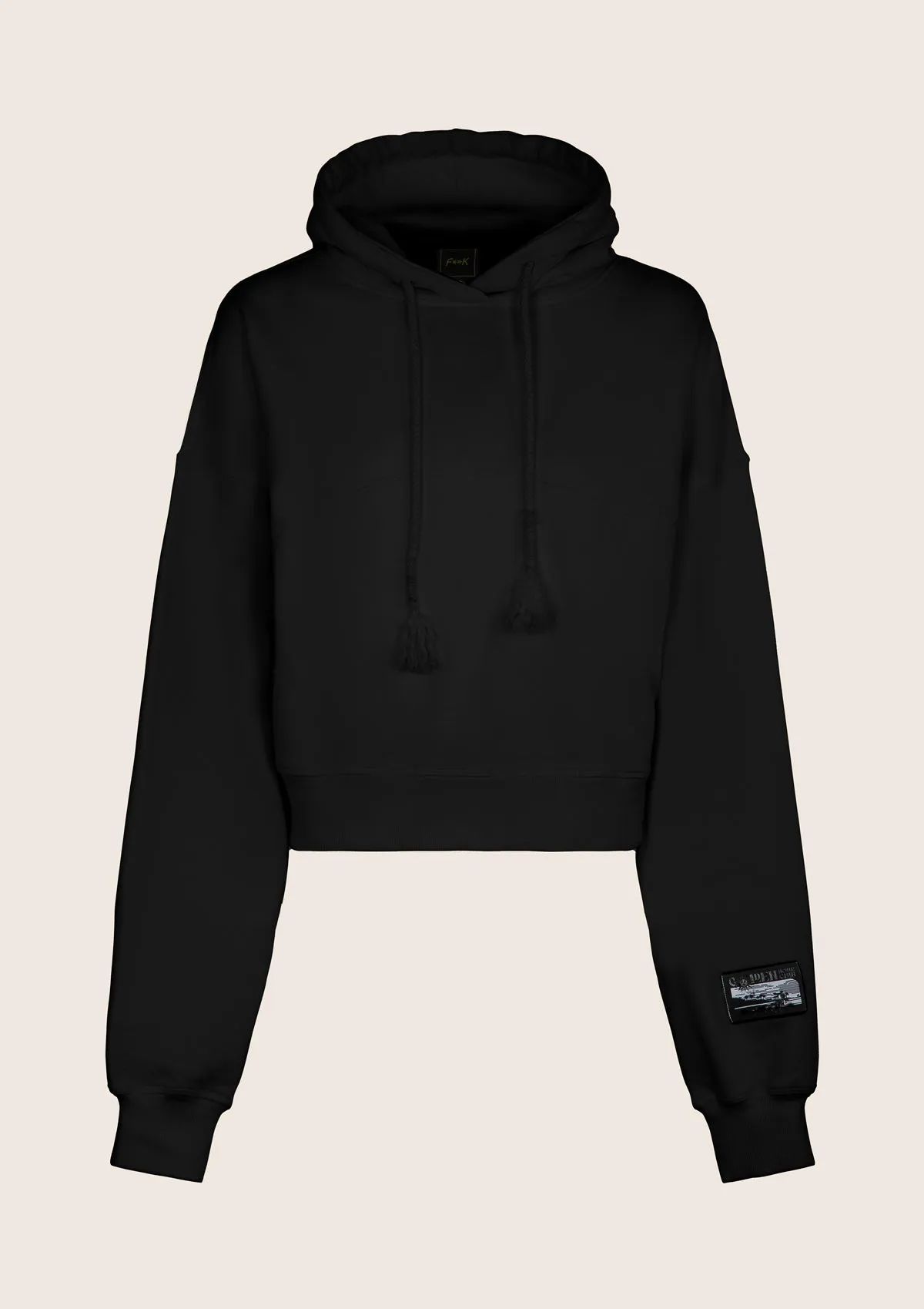 Crop sweatshirt with hood sold by F**K Official product image thumbnail 3