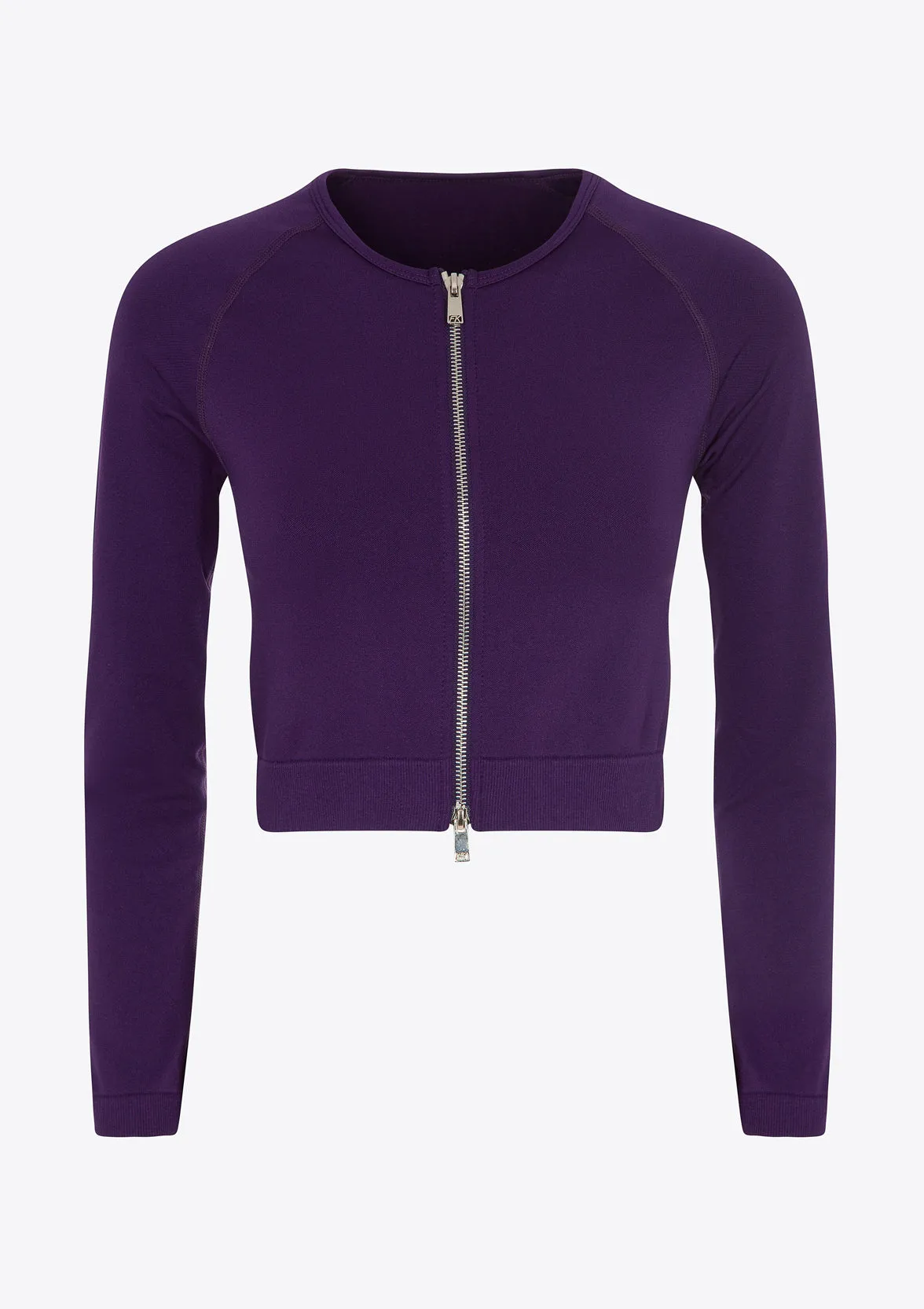 Crop T-Shirt with Seamless zip F**K Purple 05SM01-PR sold by F**K Official product image thumbnail 3