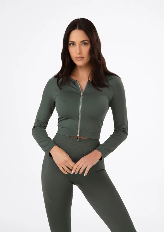 Seamless long sleeve crop t-shirt sold by F**K Official