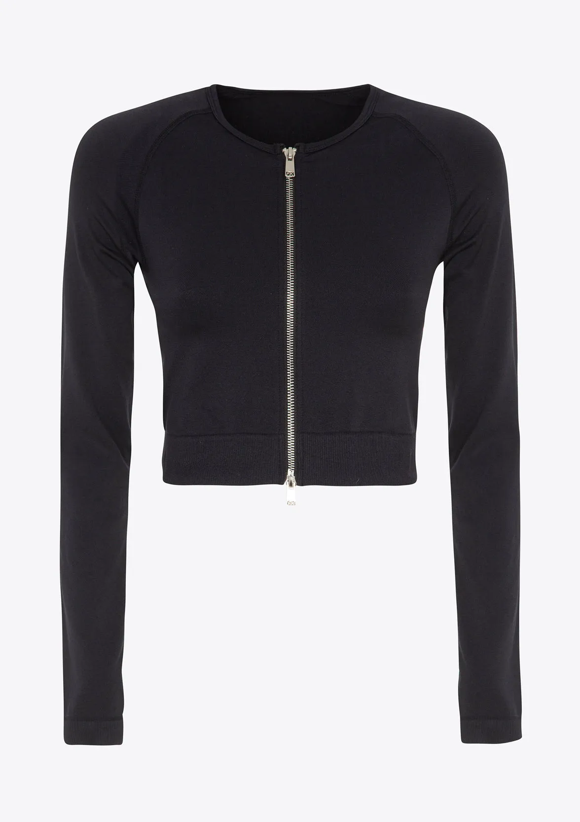 Crop T-Shirt with Seamless zip F**K Black 05SM01-BK sold by F**K Official product image thumbnail 3