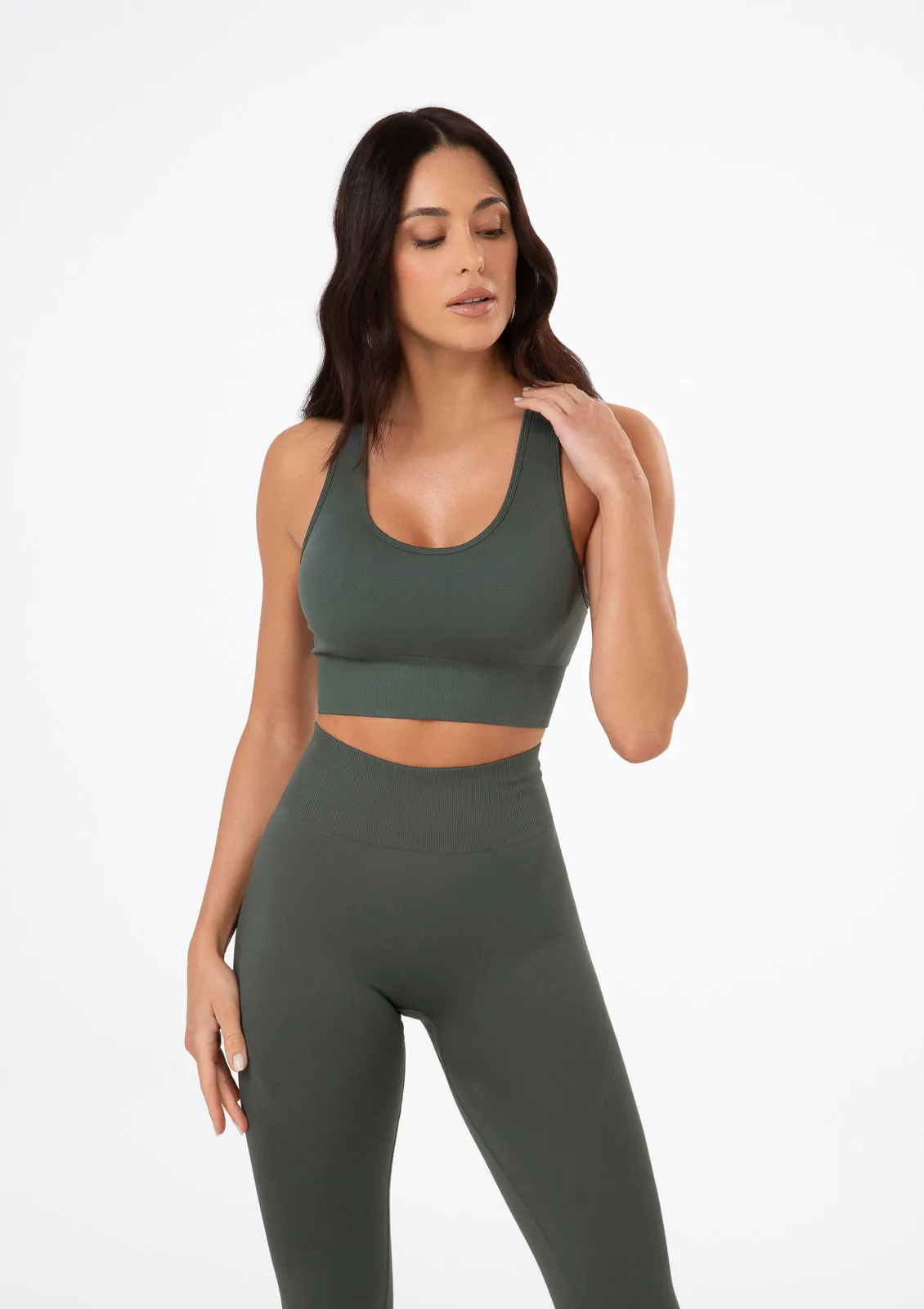 Seamless Top F**K Military Green 01SM01-GN sold by F**K Official