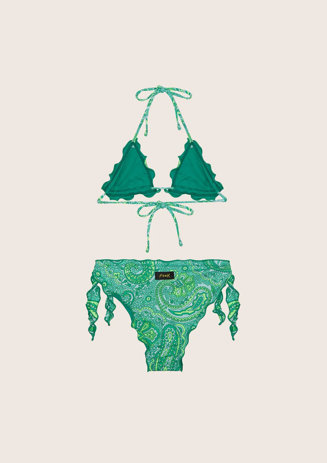 Bikini Triangle and Sunrise adjustable knot briefs sold by F**K Official product image thumbnail 2