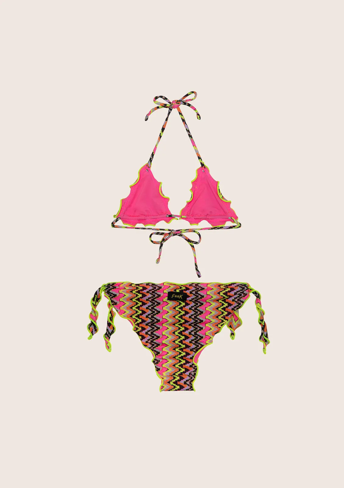 Bikini triangle e SLIP Ethos adjustable nodes sold by F**K Official product image thumbnail 2