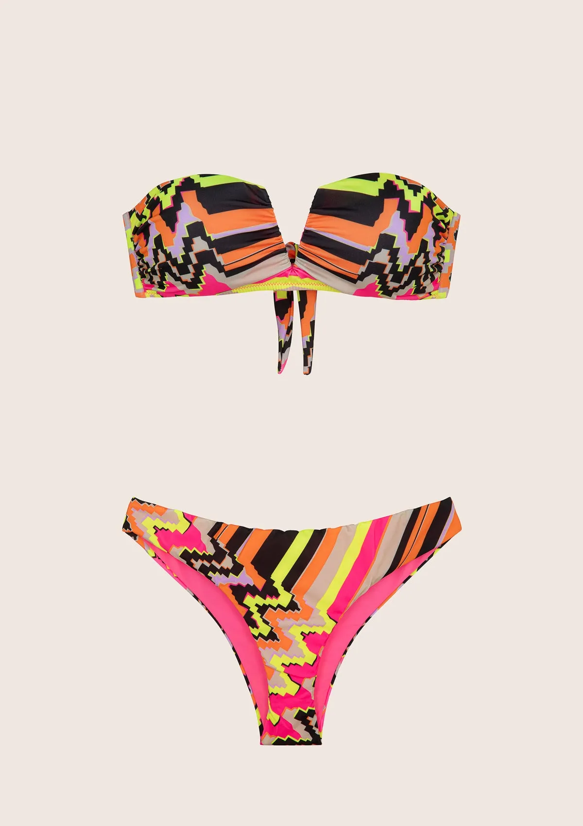 V -band bra and Slip fixed side Ethos sold by F**K Official product image thumbnail 3