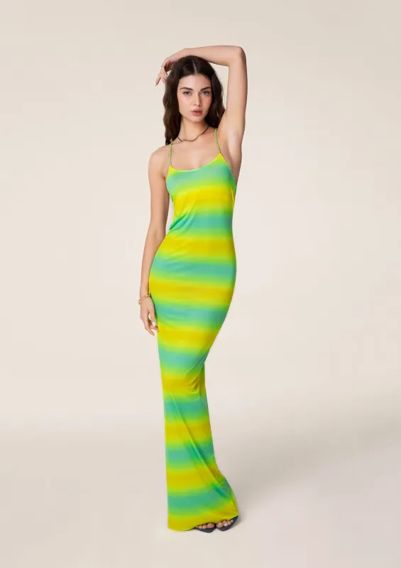 Sunrise long dress sold by F**K Official