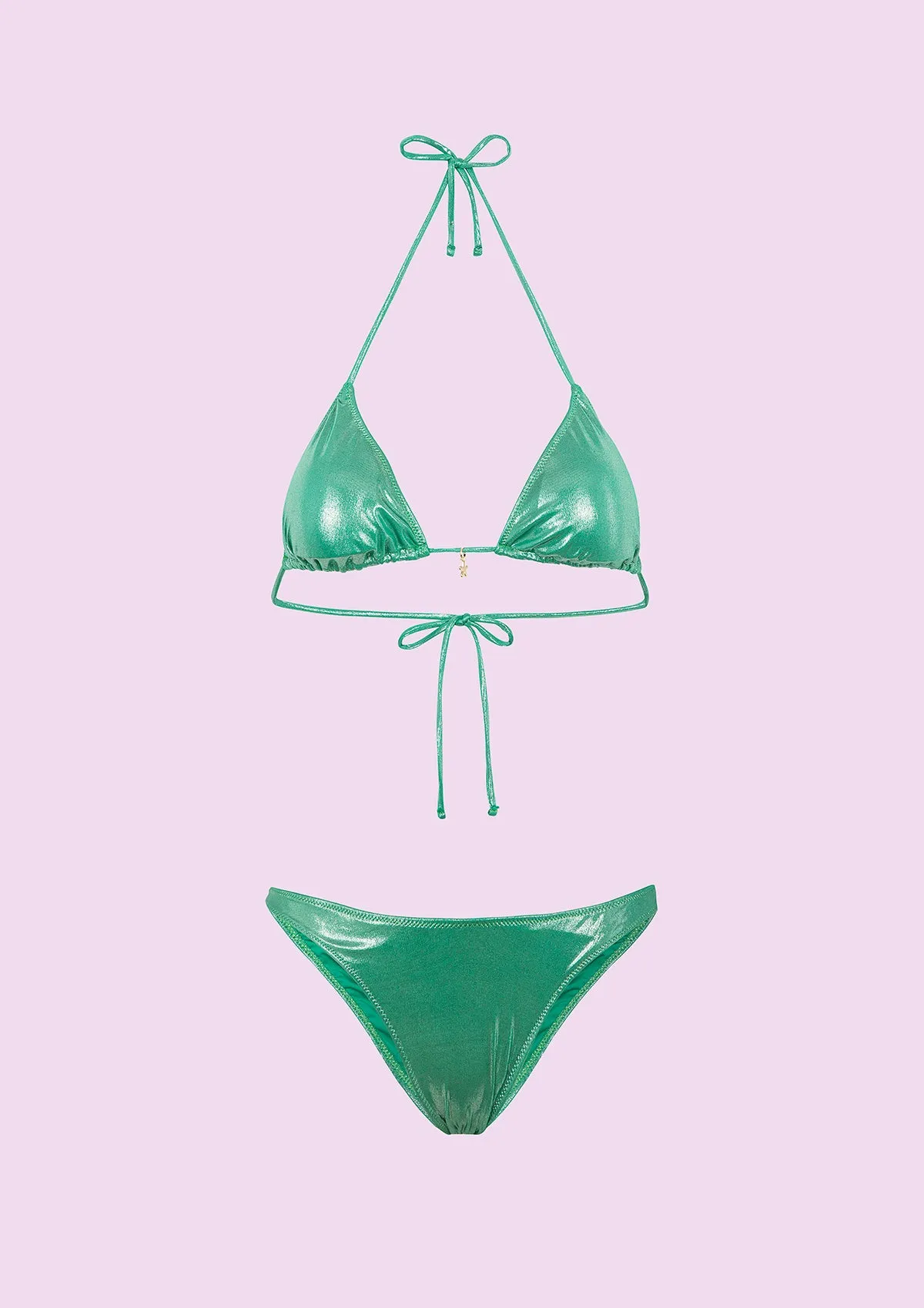 Bikini Donna F**K Triangolo con Slip Americano Fisso Verde SWC040-GN sold by F**K Official product image thumbnail 4