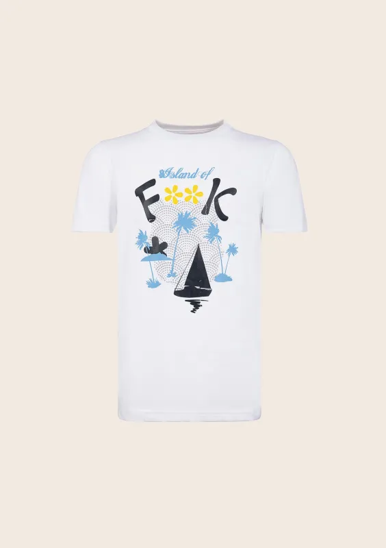T-Shirt Bambino F**K Bianca J01TS77-WH sold by F**K Official