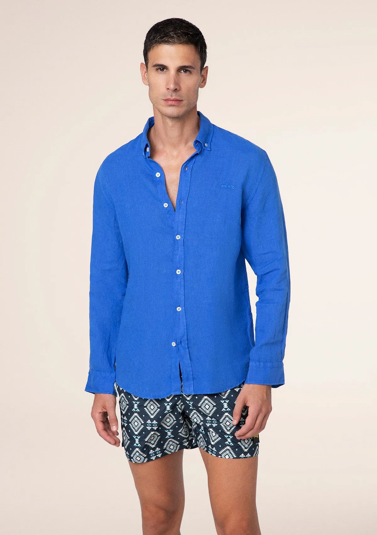 Camicia Uomo F**K Turchese M01CL40-TQ sold by F**K Official