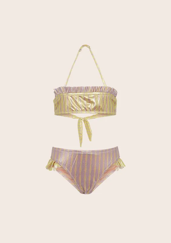 Bikini Bambina F**K Fascia con Slip Fisso Fantasia G1B02BF-X15 sold by F**K Official