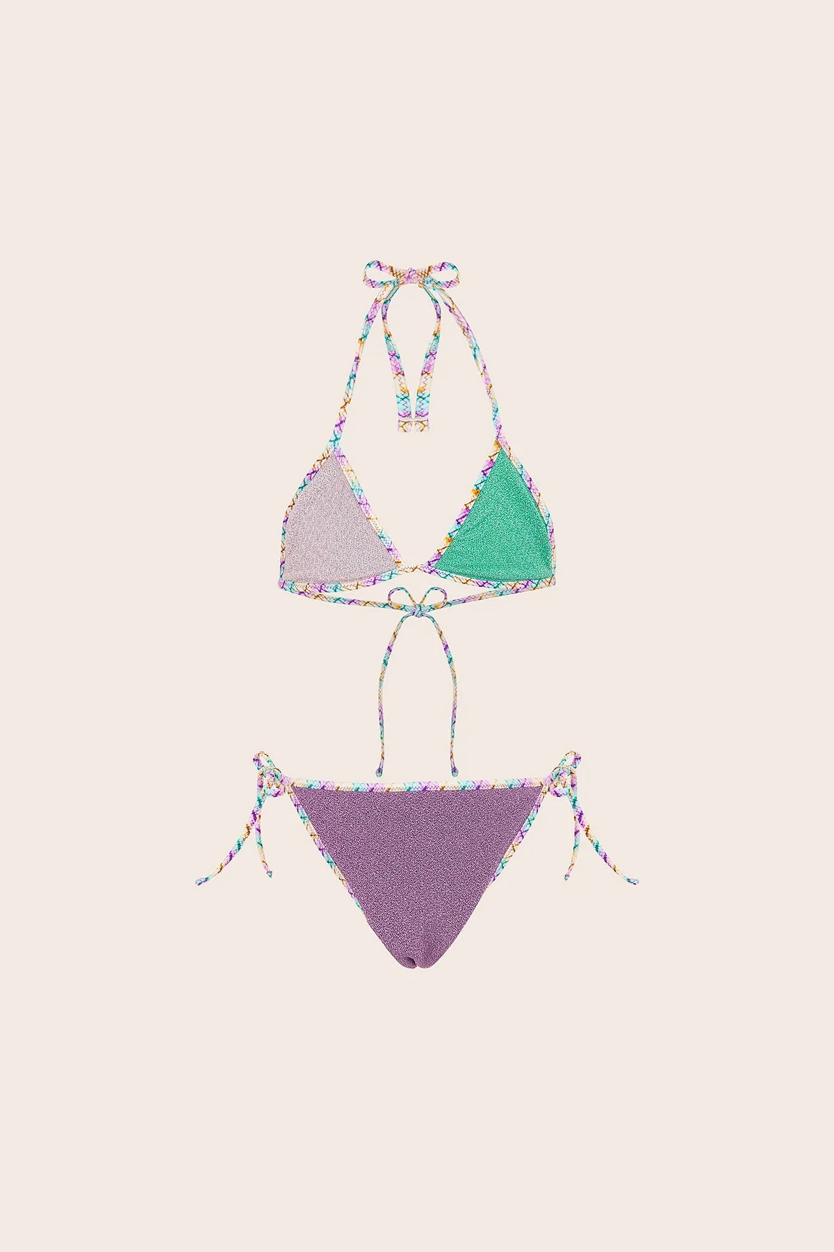 Bikini Bambina F**K Triangolo con Slip Fisso Fantasia G1G01TF-X55 sold by F**K Official