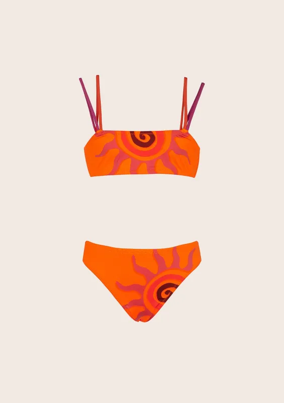 Bikini Bambina F**K Top con Slip Fisso Fantasia G1F01UF-X40 sold by F**K Official