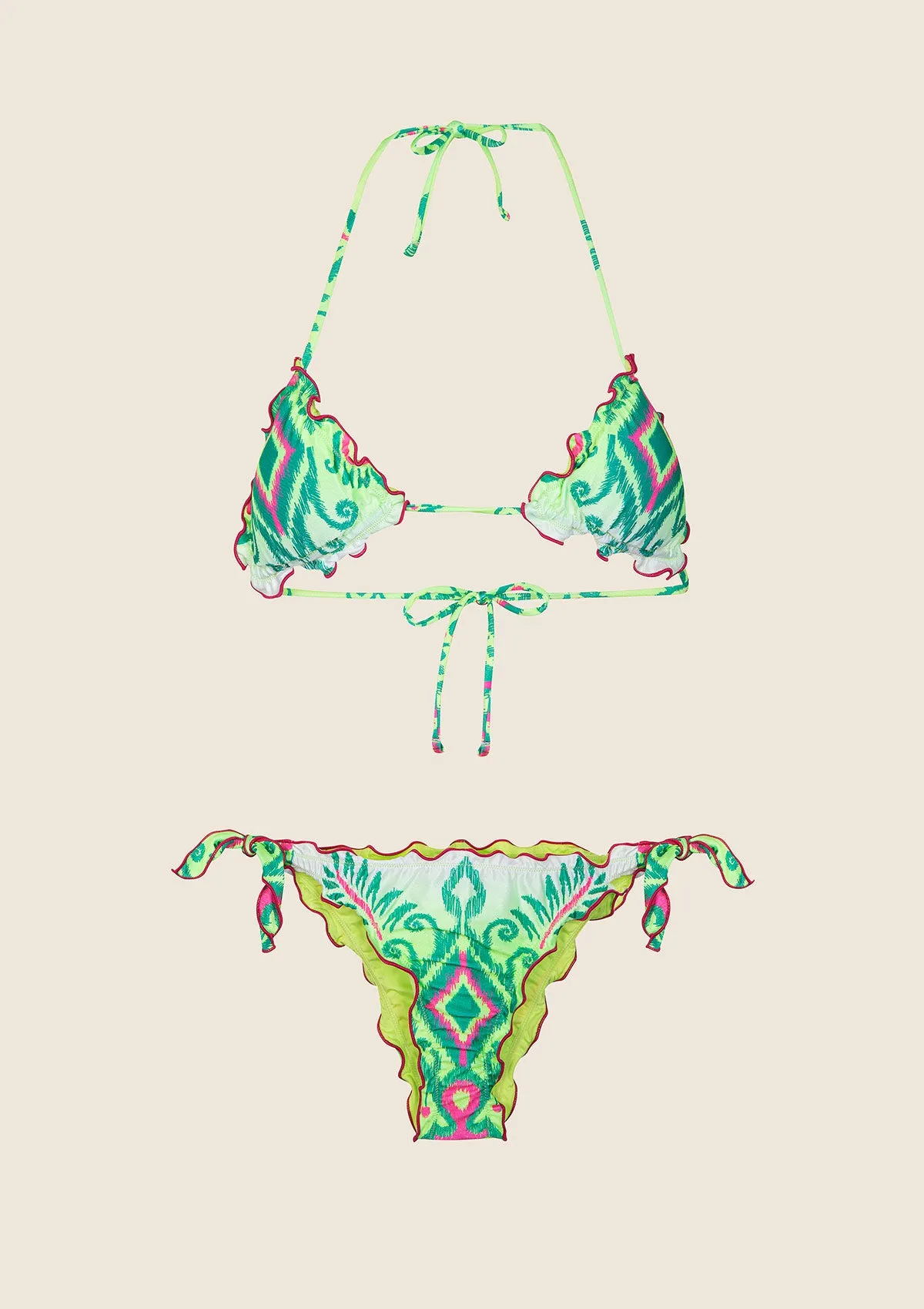 Bikini Donna F**K Triangolo con Slip Regolabile Fantasia 2216-X55 sold by F**K Official product image thumbnail 3