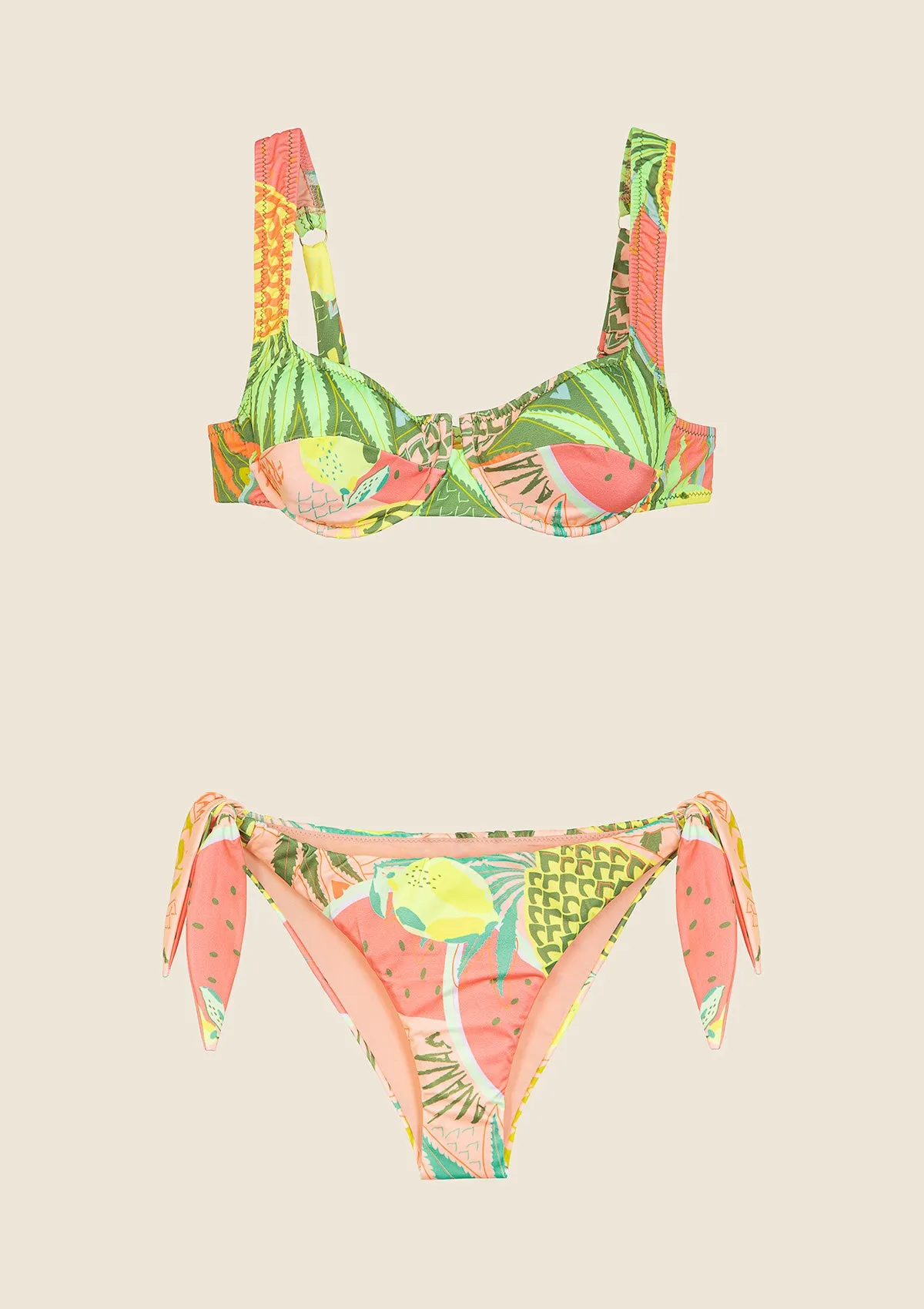Bikini Donna F**K Reggiseno con Ferretto e Slip Regolabile Fantasia 2158-X15 sold by F**K Official product image thumbnail 3