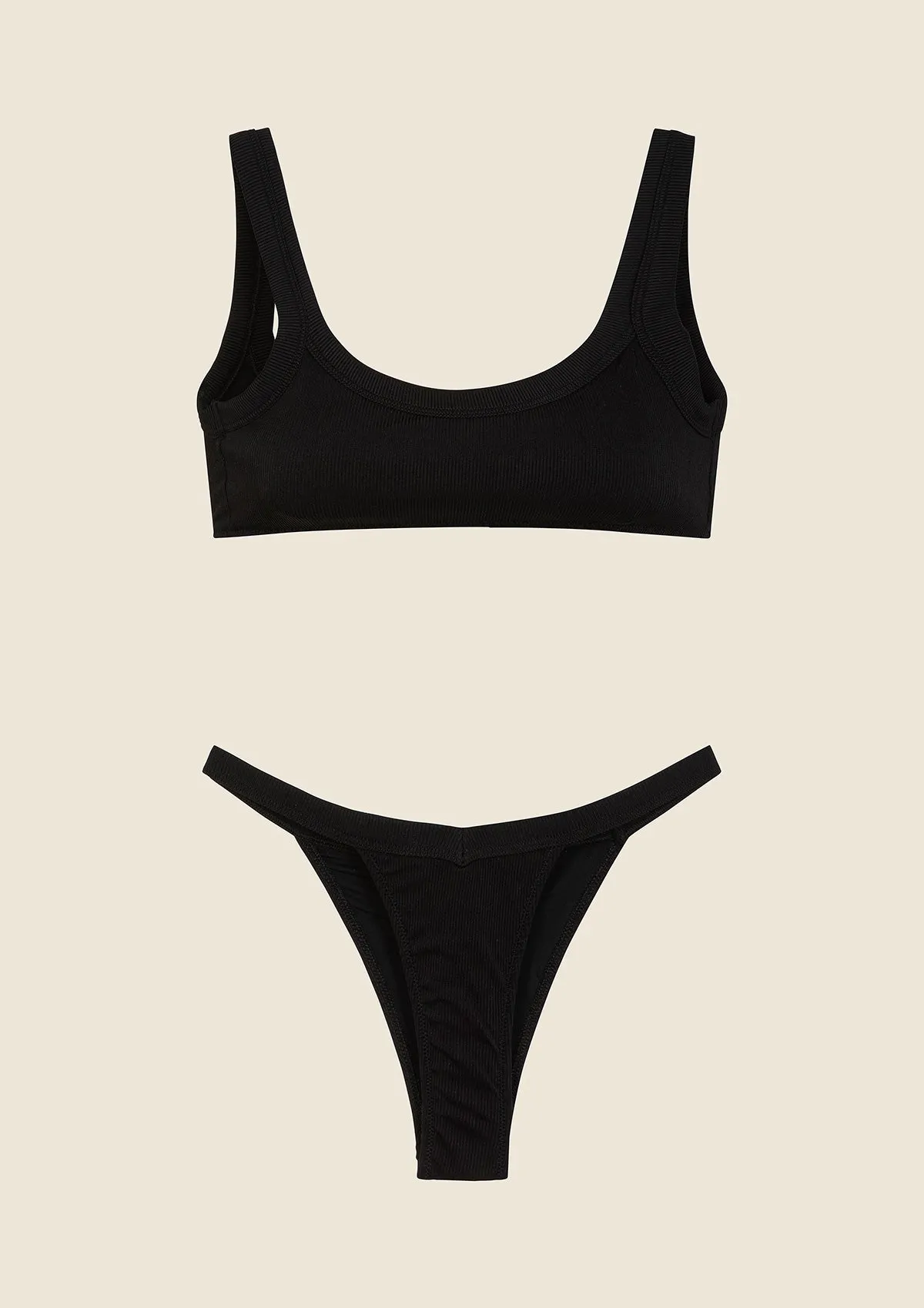 Bikini Donna F**K Top con Slip Americano Fisso Nero 0141-BK sold by F**K Official product image thumbnail 4