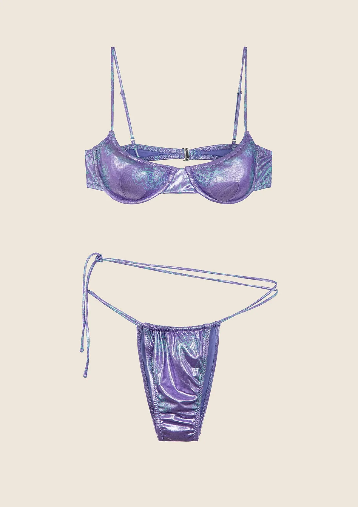 Bikini Donna F**K Reggiseno con Ferretto e Slip Brasiliano Regolabile Fantasia 1031-X53 sold by F**K Official product image thumbnail 3