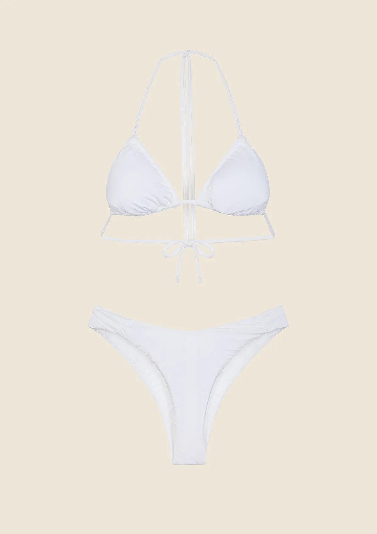 Bikini Donna F**K Triangolo con Slip Americano Fisso Bianco 0300-WH sold by F**K Official product image thumbnail 3