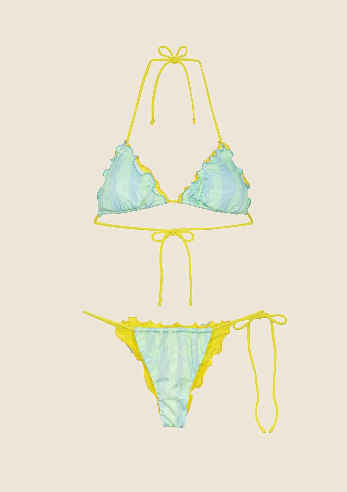 Bikini Donna F**K Triangolo con Slip Brasiliano Regolabile Fantasia 0130-X36 sold by F**K Official product image thumbnail 4