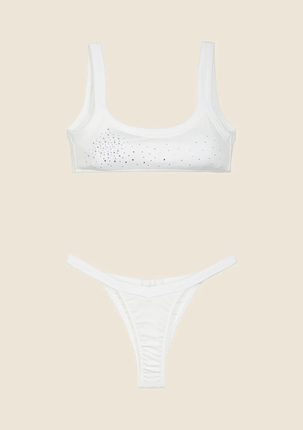 Bikini Donna F**K Top con Slip Americano Fisso Bianco 0101-WH sold by F**K Official product image thumbnail 4