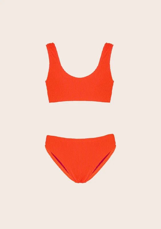 Bikini Bambina F**K Top con Slip Fisso Corallo Fluo G1L06UF-FC sold by F**K Official