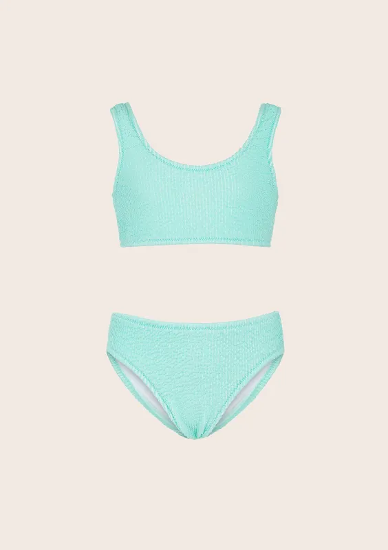 Bikini Bambina F**K Top con Slip Fisso Verde Acqua G1L06UF-AQ sold by F**K Official