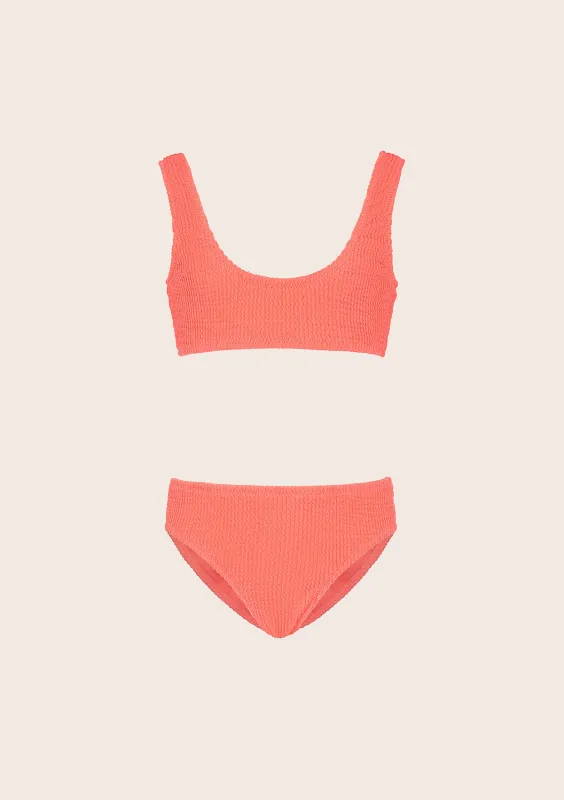 Bikini Bambina F**K Top con Slip Fisso Corallo Fluo G1L02UF-FC sold by F**K Official