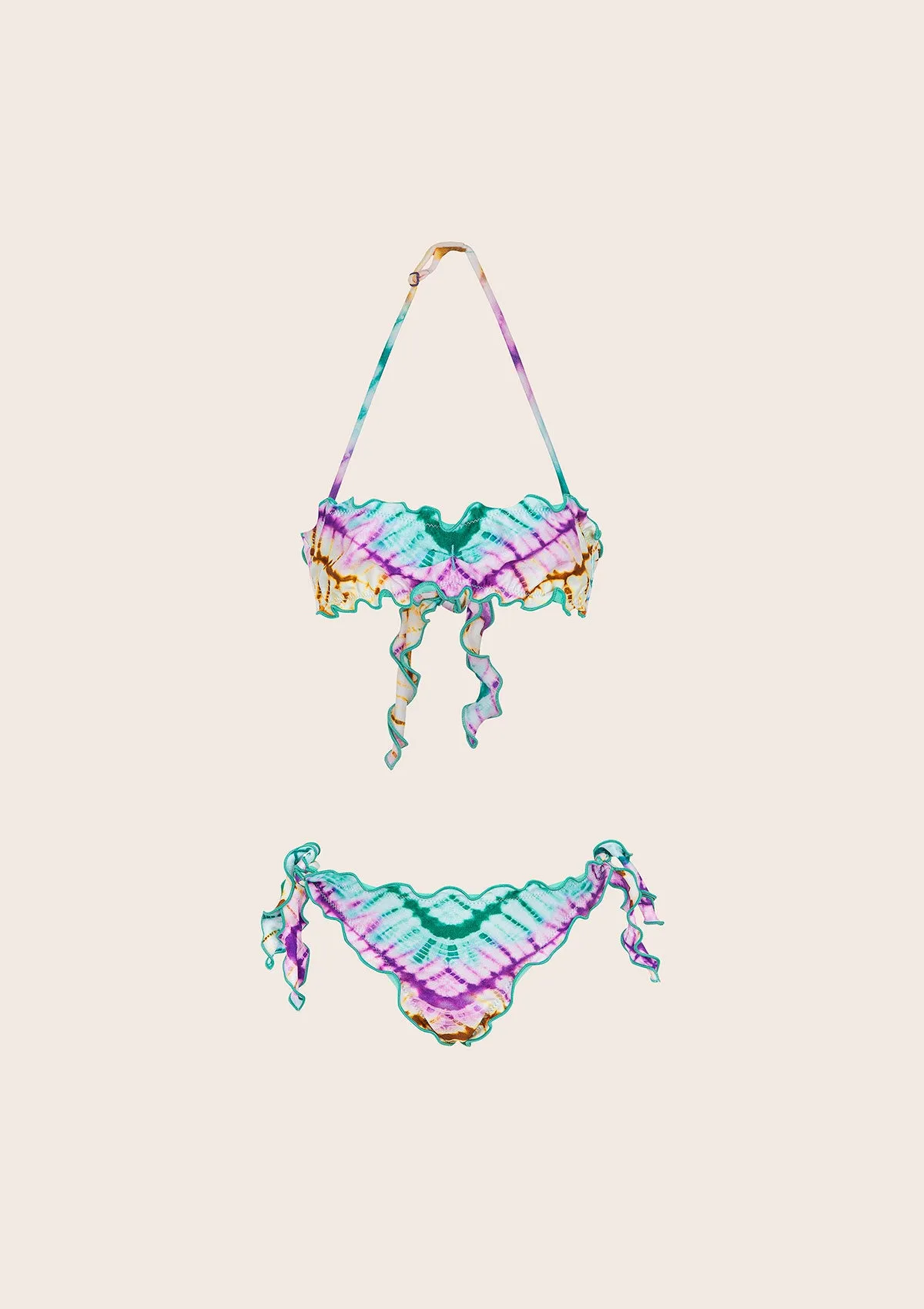 Bikini Bambina F**K Fascia con Slip Regolabile Fantasia G1G06BA-X50 sold by F**K Official