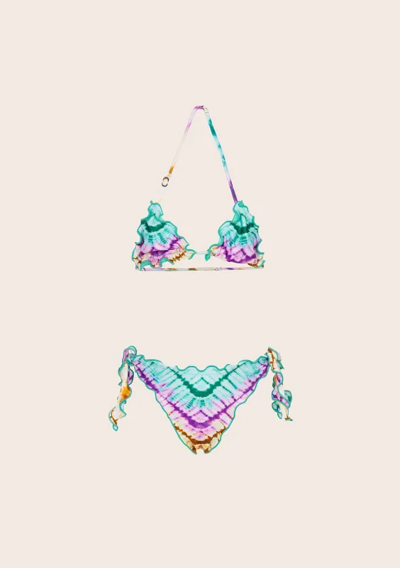 Bikini Bambina F**K Triangolo con Slip Regolabile Fantasia G1G05TA-X50 sold by F**K Official