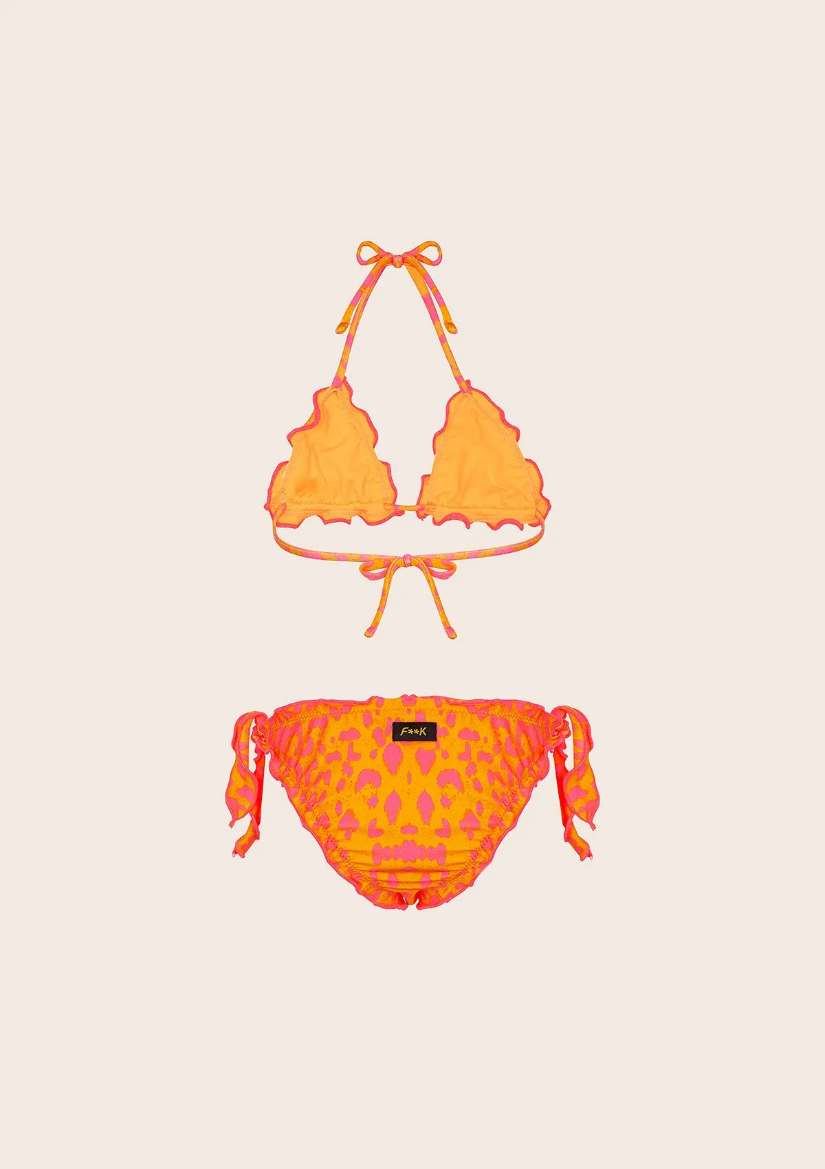 Bikini Bambina F**K Triangolo con Slip Regolabile Fantasia G1C05TA-X02 sold by F**K Official product image thumbnail 2