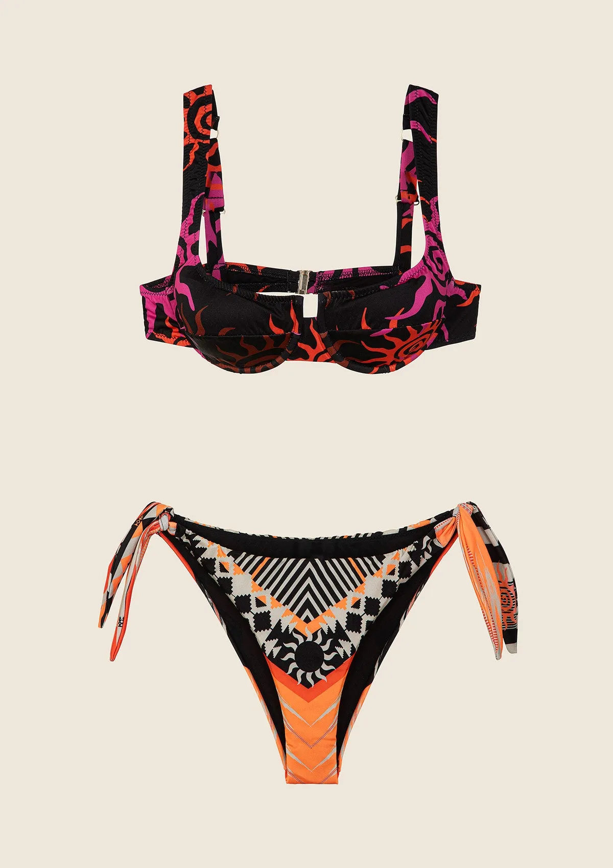 Bikini Donna F**K Reggiseno con Ferretto e Slip Regolabile Fantasia 2162-X06 sold by F**K Official product image thumbnail 3