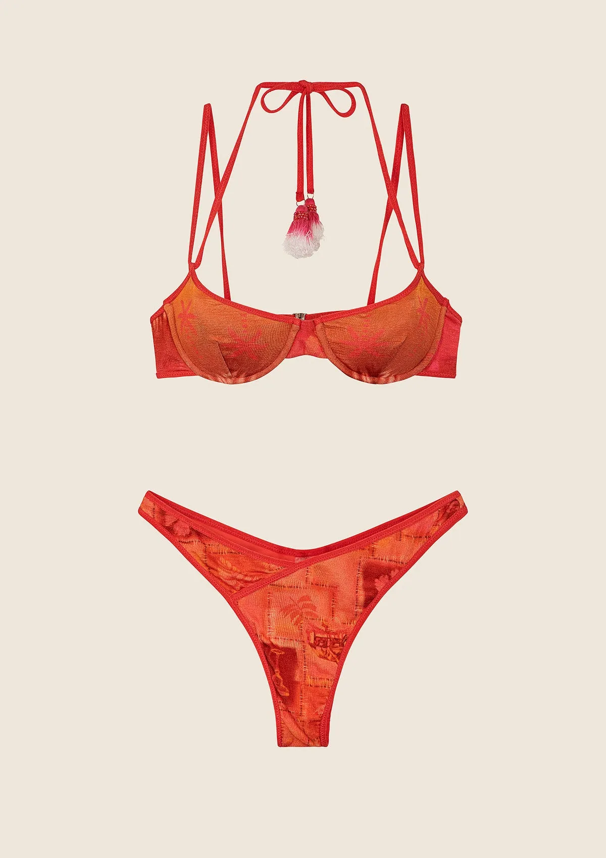 Bikini Donna F**K Reggiseno con Ferretto e Slip Americano Fisso Fantasia 0731-X21 sold by F**K Official product image thumbnail 4