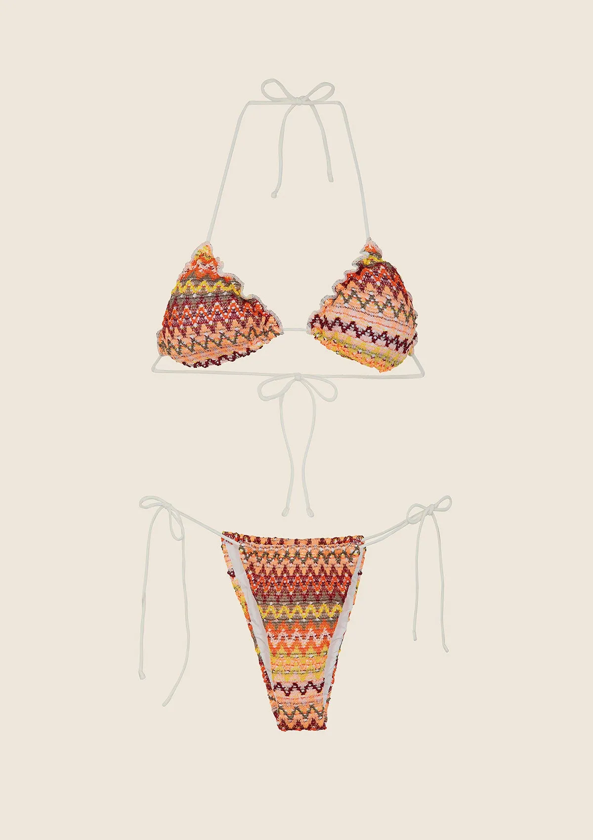 Bikini Donna F**K Triangolo con Slip Brasiliano Regolabile Fantasia 0701-MC sold by F**K Official product image thumbnail 3