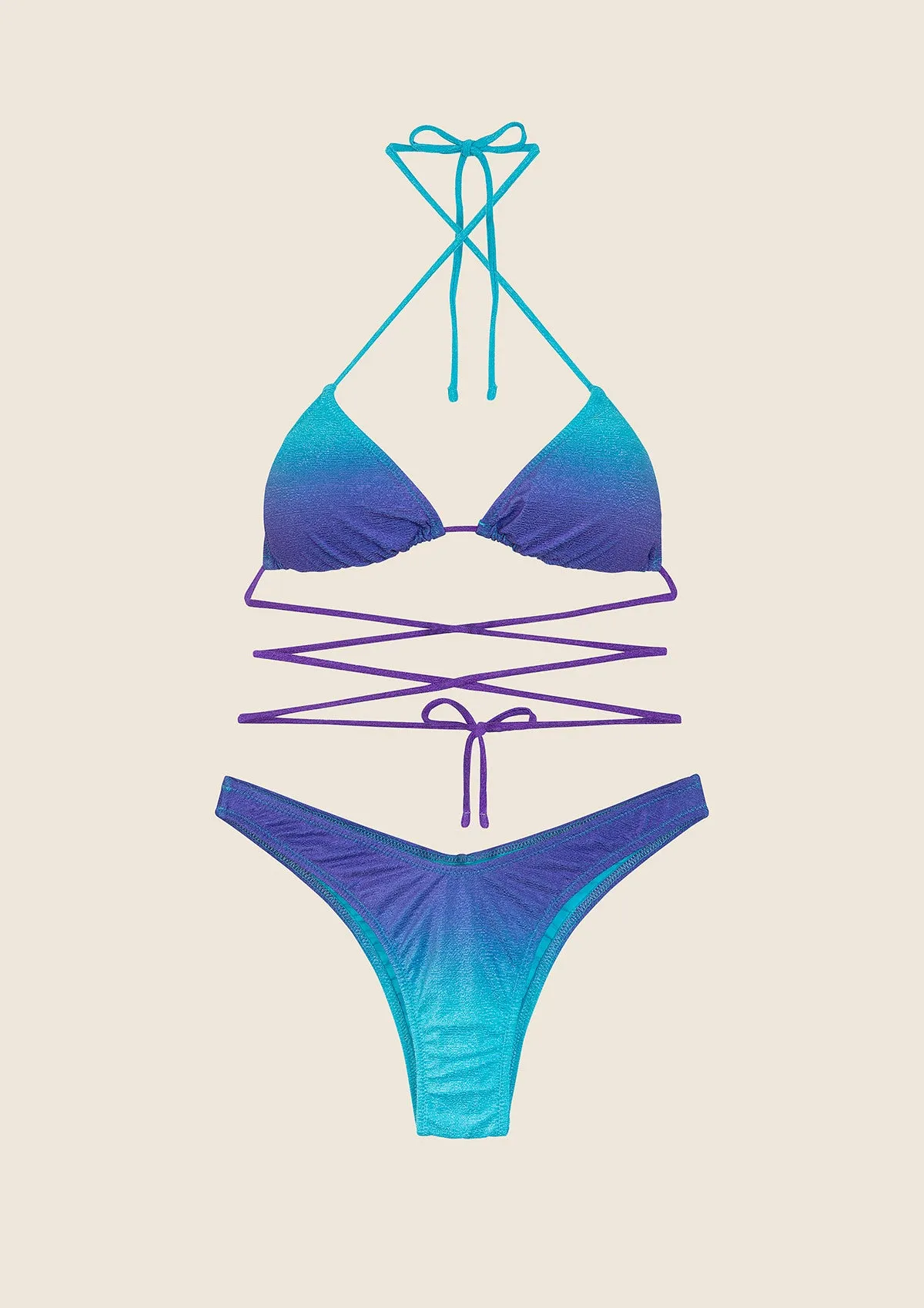 Bikini Donna F**K Triangolo con Slip Americano Fisso Degradè 1151-X46 sold by F**K Official product image thumbnail 3